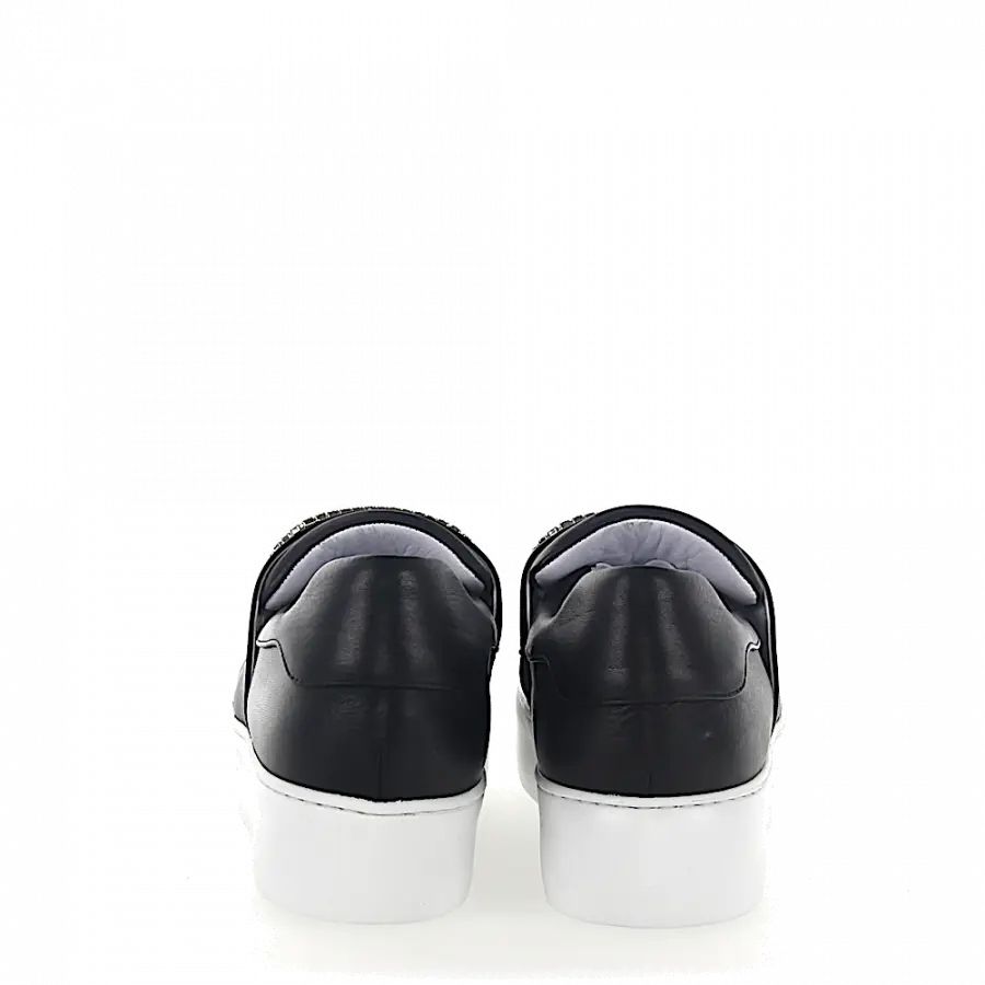 Truman's - Sneaker 8752 Kalbsleder Kristallverzierung schwarz - schwarz