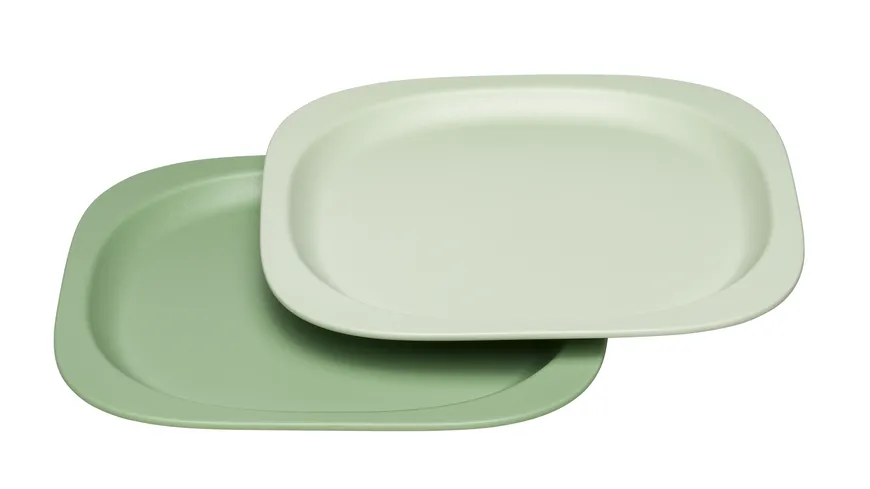 nip® Kinderteller Eat Green 2er Pack grün