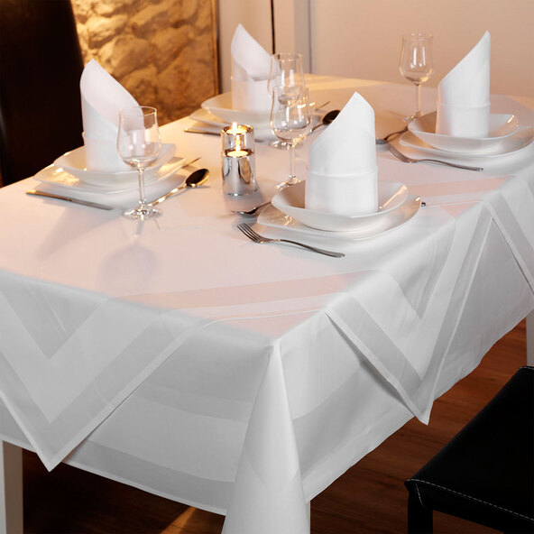 Premium Damast-Tischdecke, 130 x 170 cm