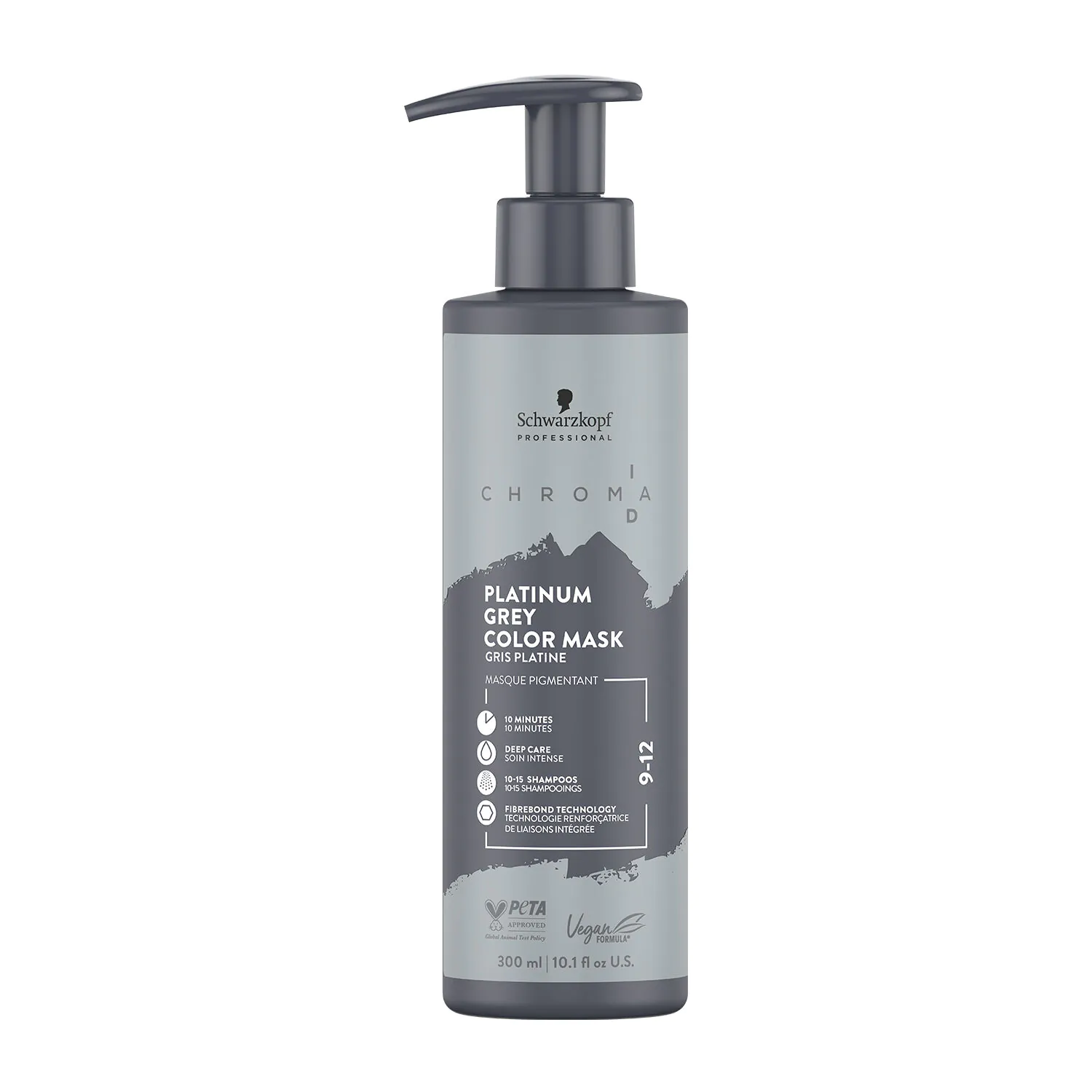 Schwarzkopf Professional Chroma ID maska za farbanje kose za srednje plavu, 9-12 platinasto siva