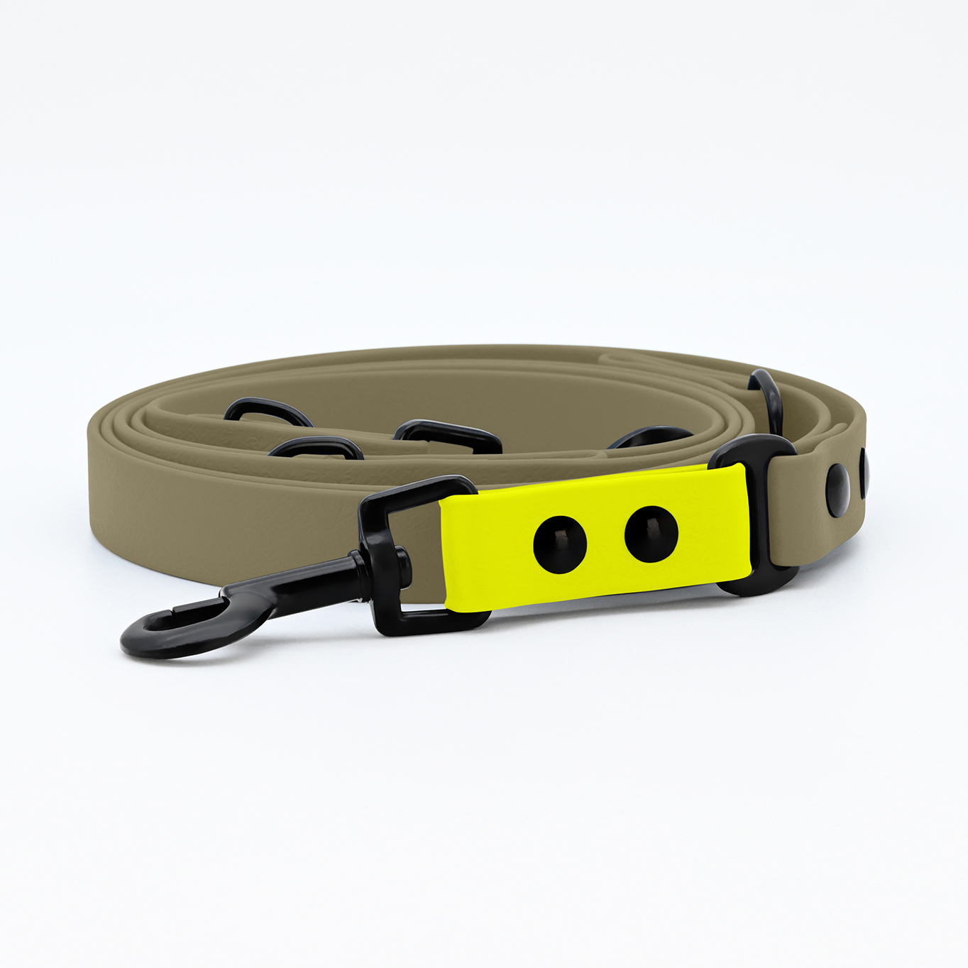 THE DOG IDEA Hundeleinen THE DOG IDEA Biothane Hundeleine Beige neon gelb