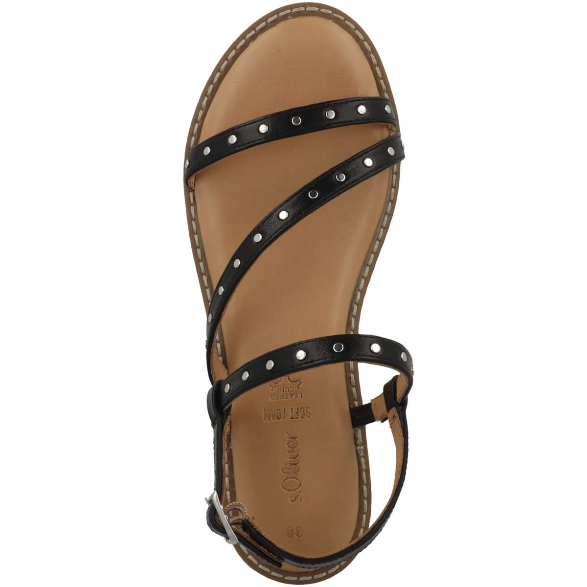 s.Oliver 5-28110-20 Sandale schwarz