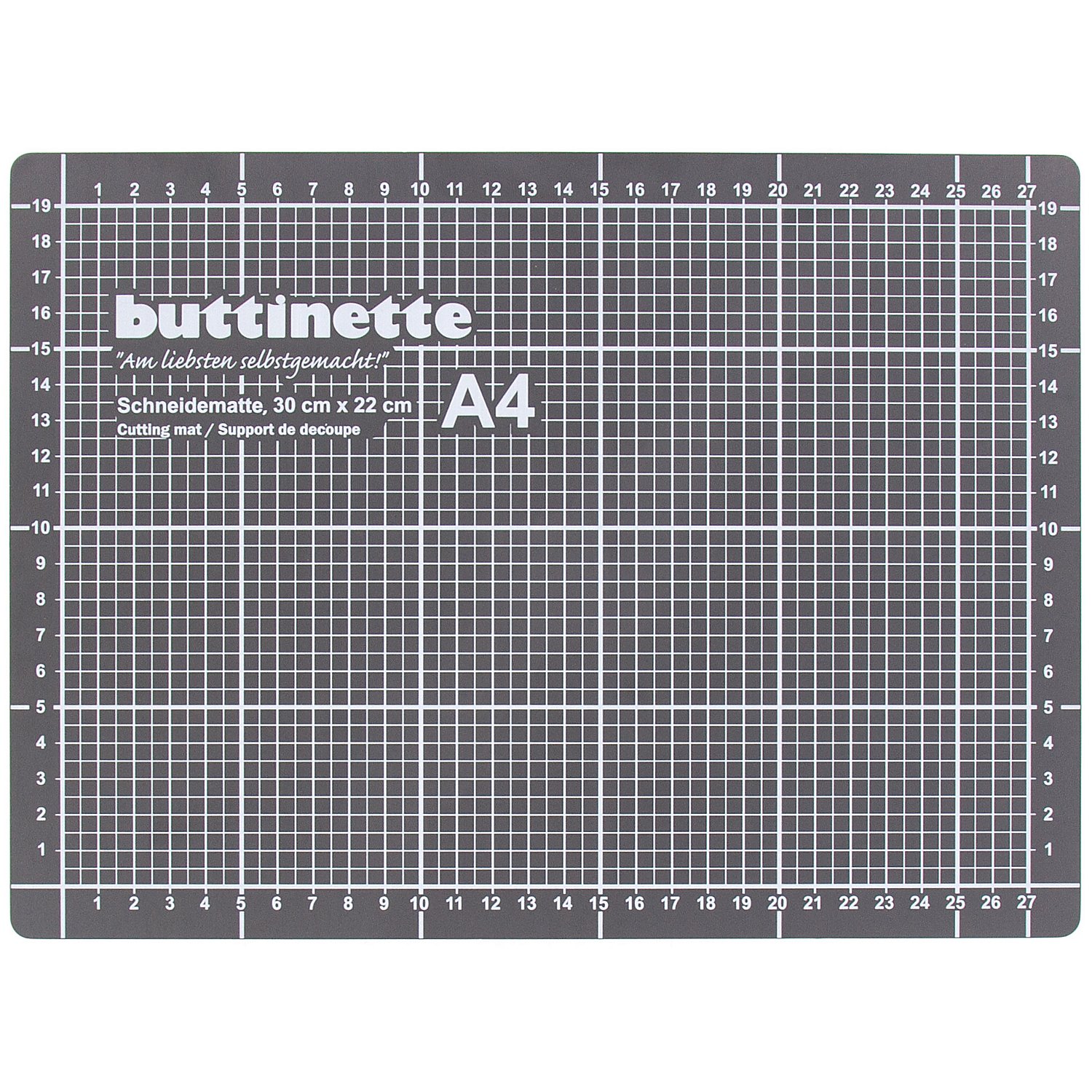 buttinette Schneidematte, 30 x 22 cm, grau