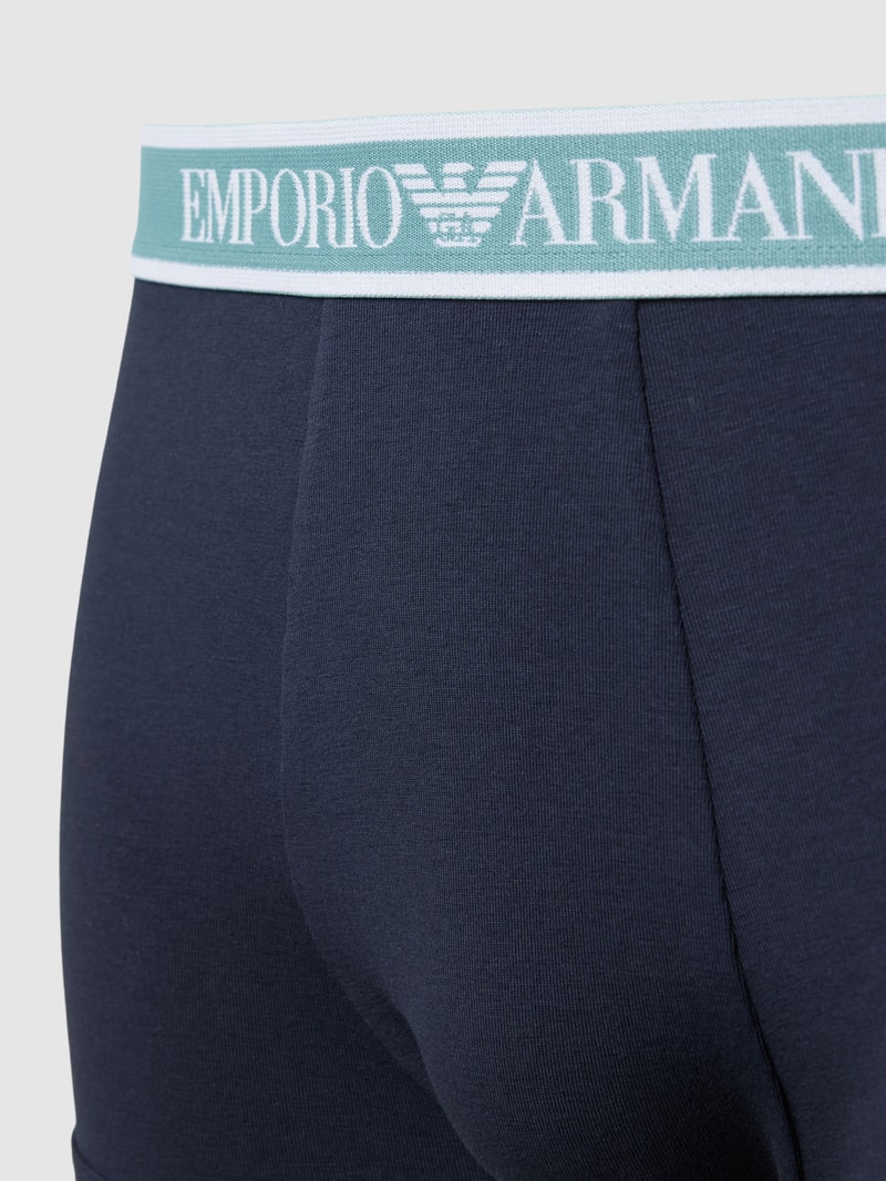 Trunks mit elastischem Logo-Bund im 3er-Pack in dunkelblau
