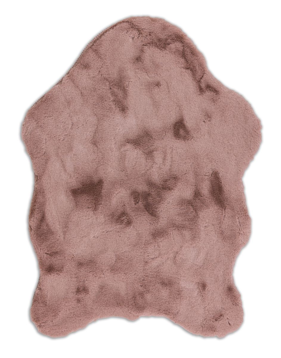 Schöner Wohnen Kunstfell Tender in Schaffelloptik Altrosa 60 x 90 cm