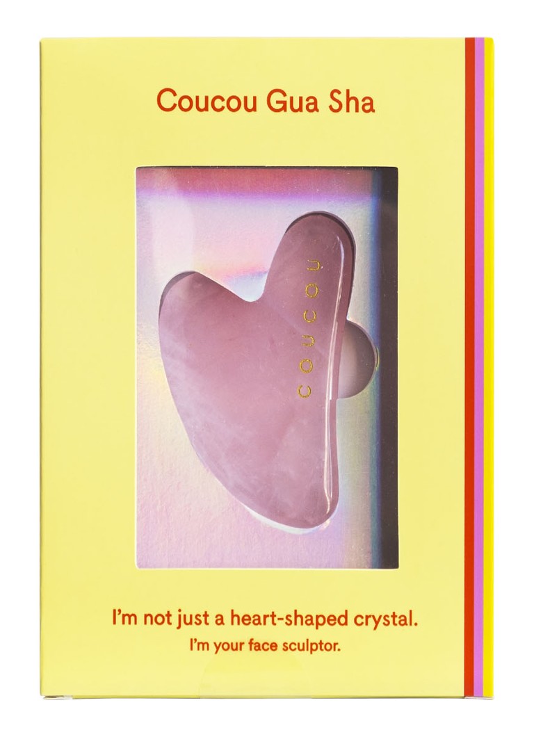The Coucou Club Coucou Gua Sha – urządzenie do masażu z kwarcu różowego