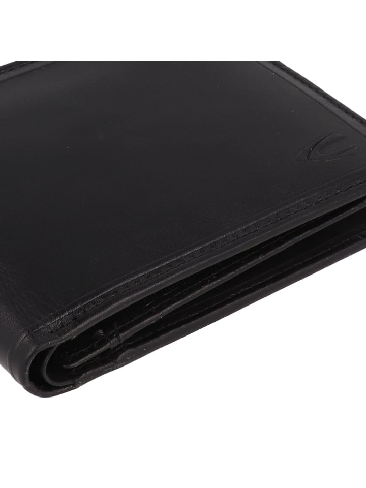 Camel Active Wood Geldbörse Leder 12.5 cm in black günstig kaufen onesize
