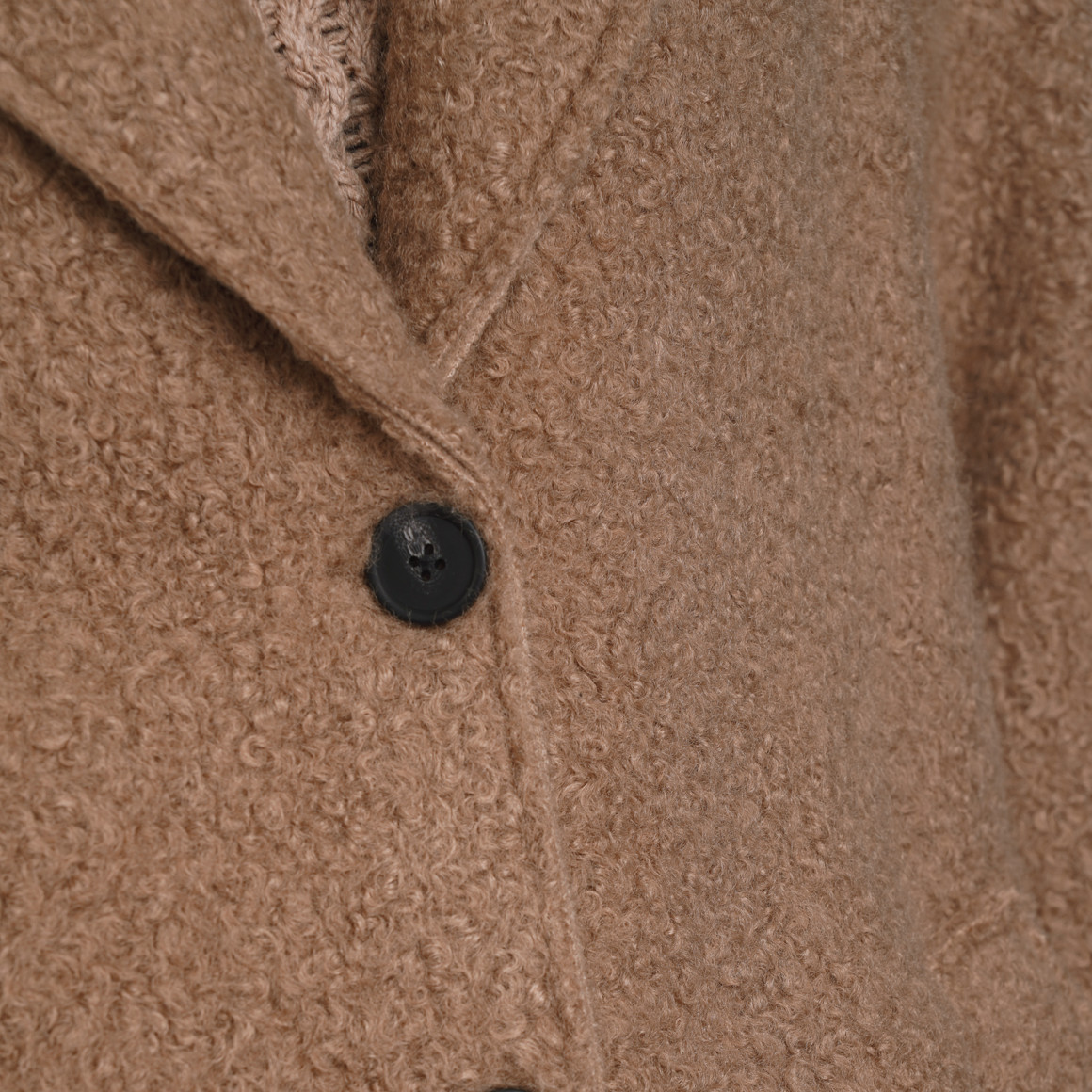 Damen Mantel in Bouclé-Optik