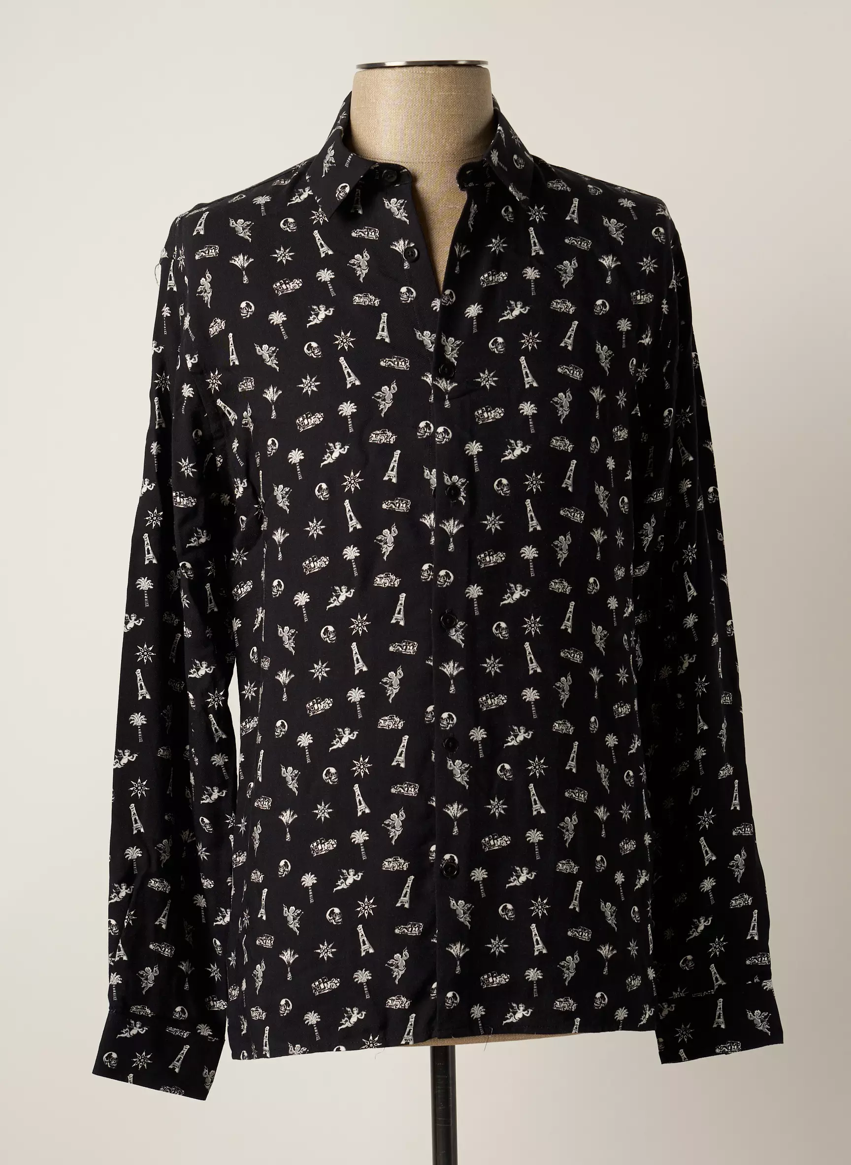 The Kooples Manches Longues Homme couleur noir