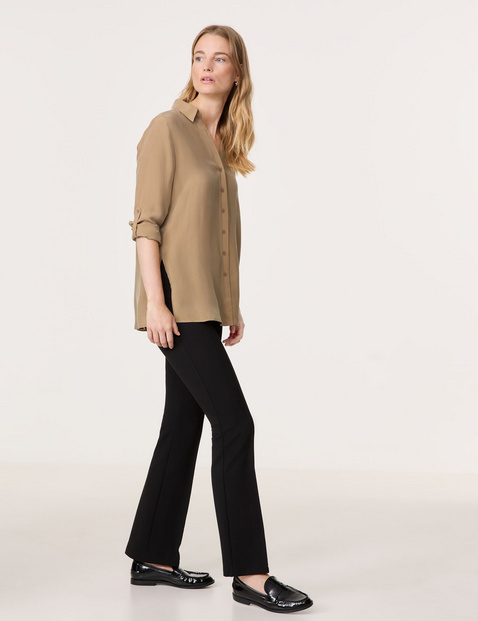 Longbluse aus Cupro