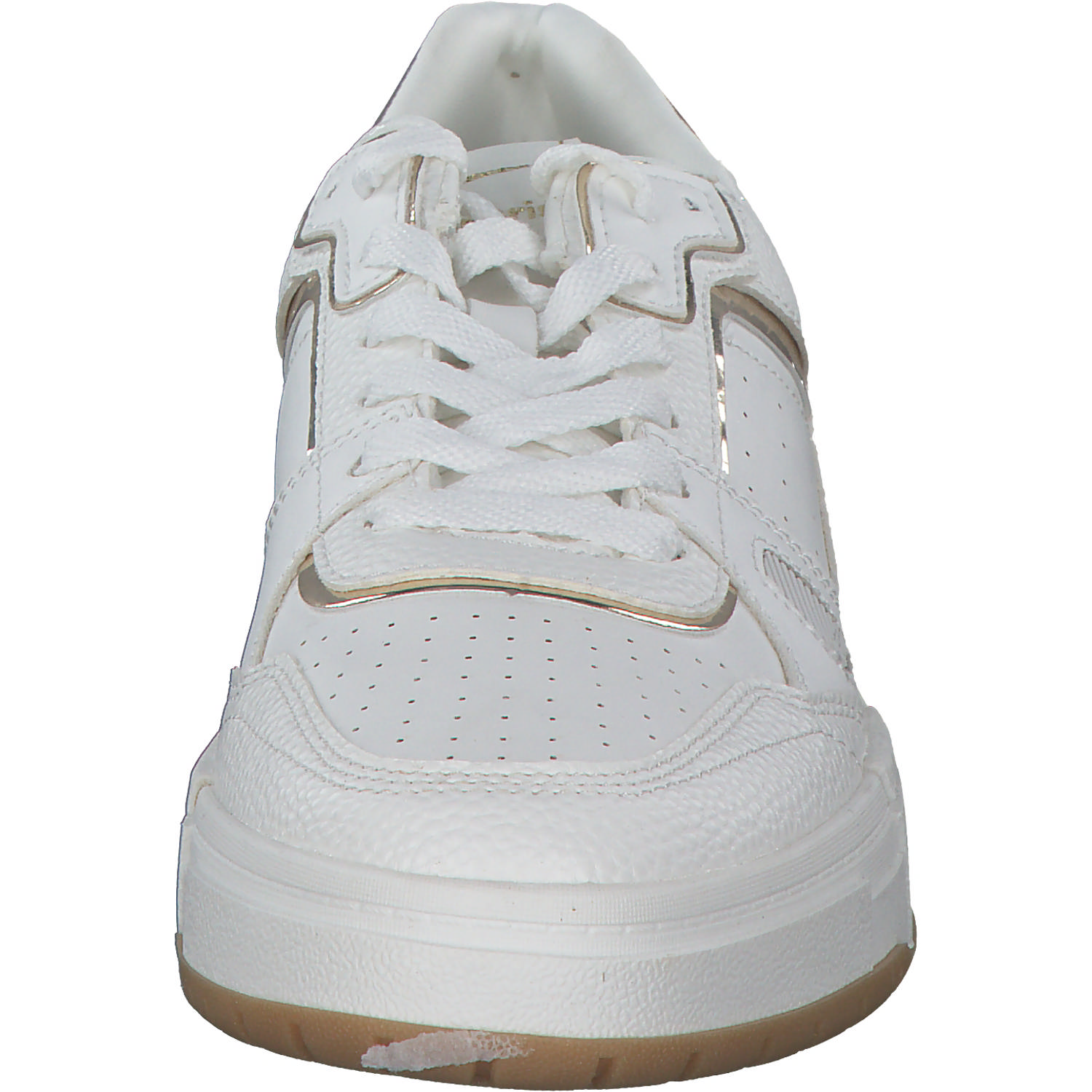 Tamaris 23718, Schnürschuhe, Damen, WHITE/GOLD
