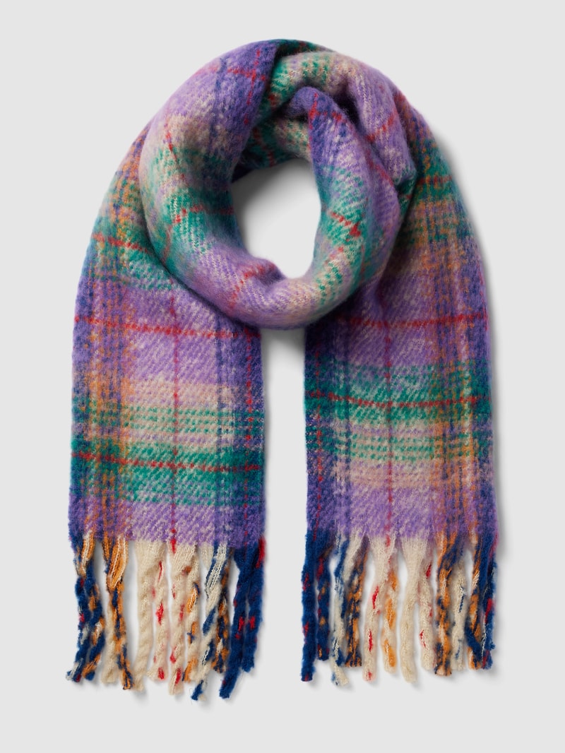 Schal mit Tartan-Karo Modell 'AMAKENA' in fuchsia