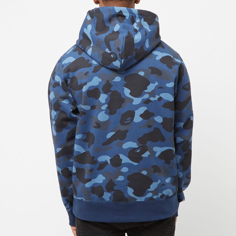 A Bathing Ape Color Camo one Point Ape Head Pullover Hoodie M navy