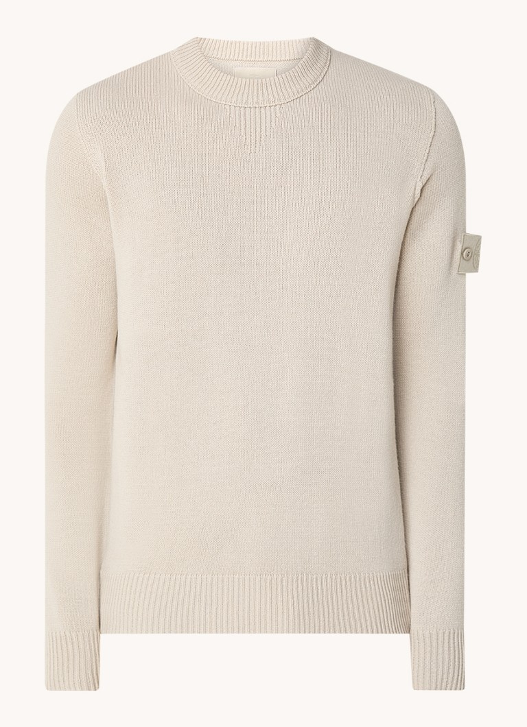 Stone Island 527FA Fine-knit pullover with logo