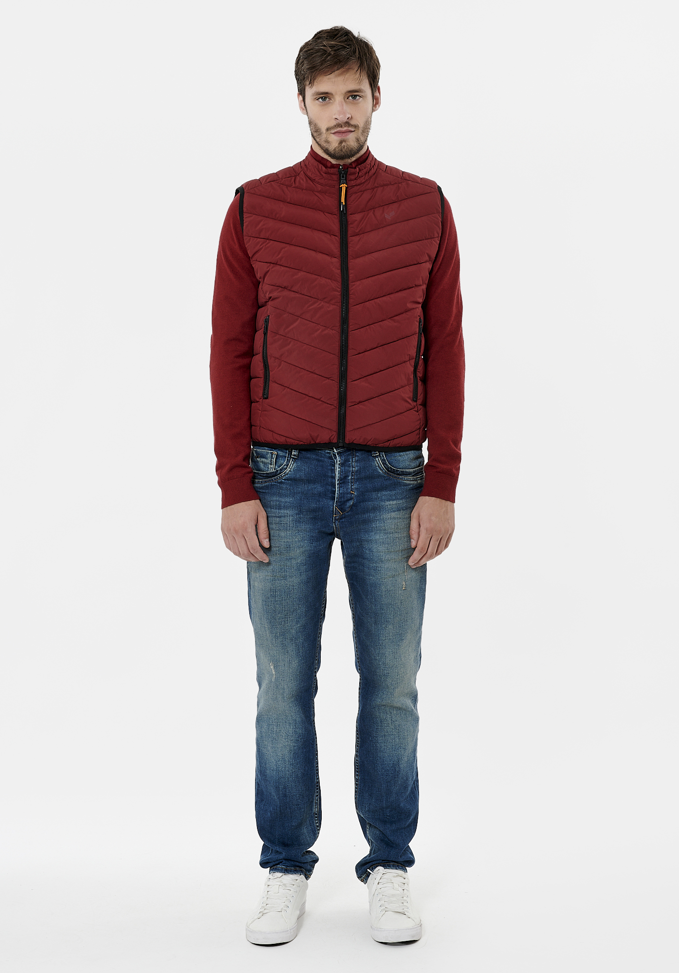 SONA   Doudoune fine bordeaux homme