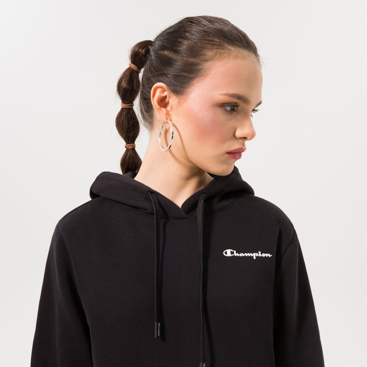 CHAMPION HOODIE HOODED SWEATSHIRT Schwarz