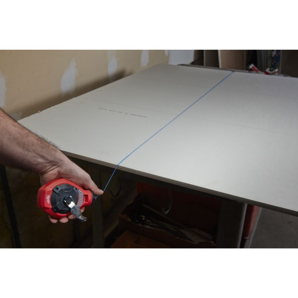 Rolă de fir cu cretă Milwaukee Accessories 4932493814, fir îngust, 30 m, inclusiv cretă albastră