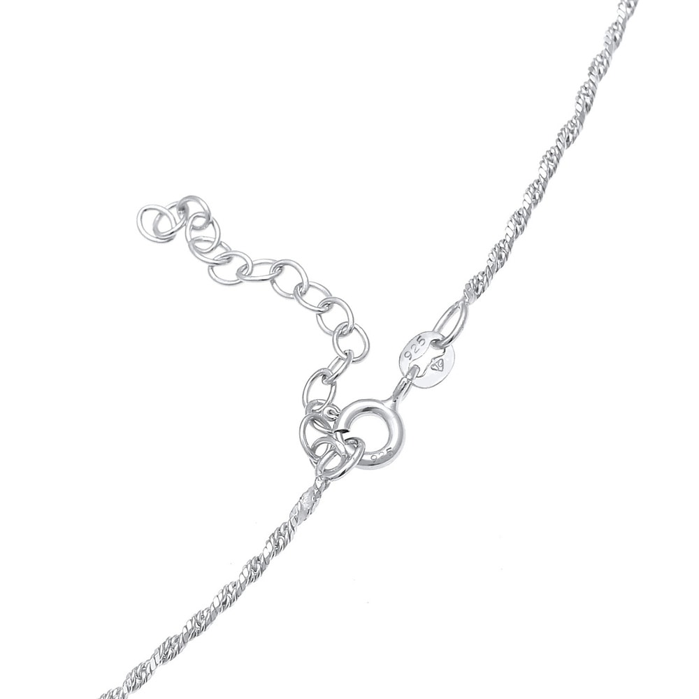 Elli Elli Collier Tendance de base du cordon torsadé du collier pour dames en argent s collier