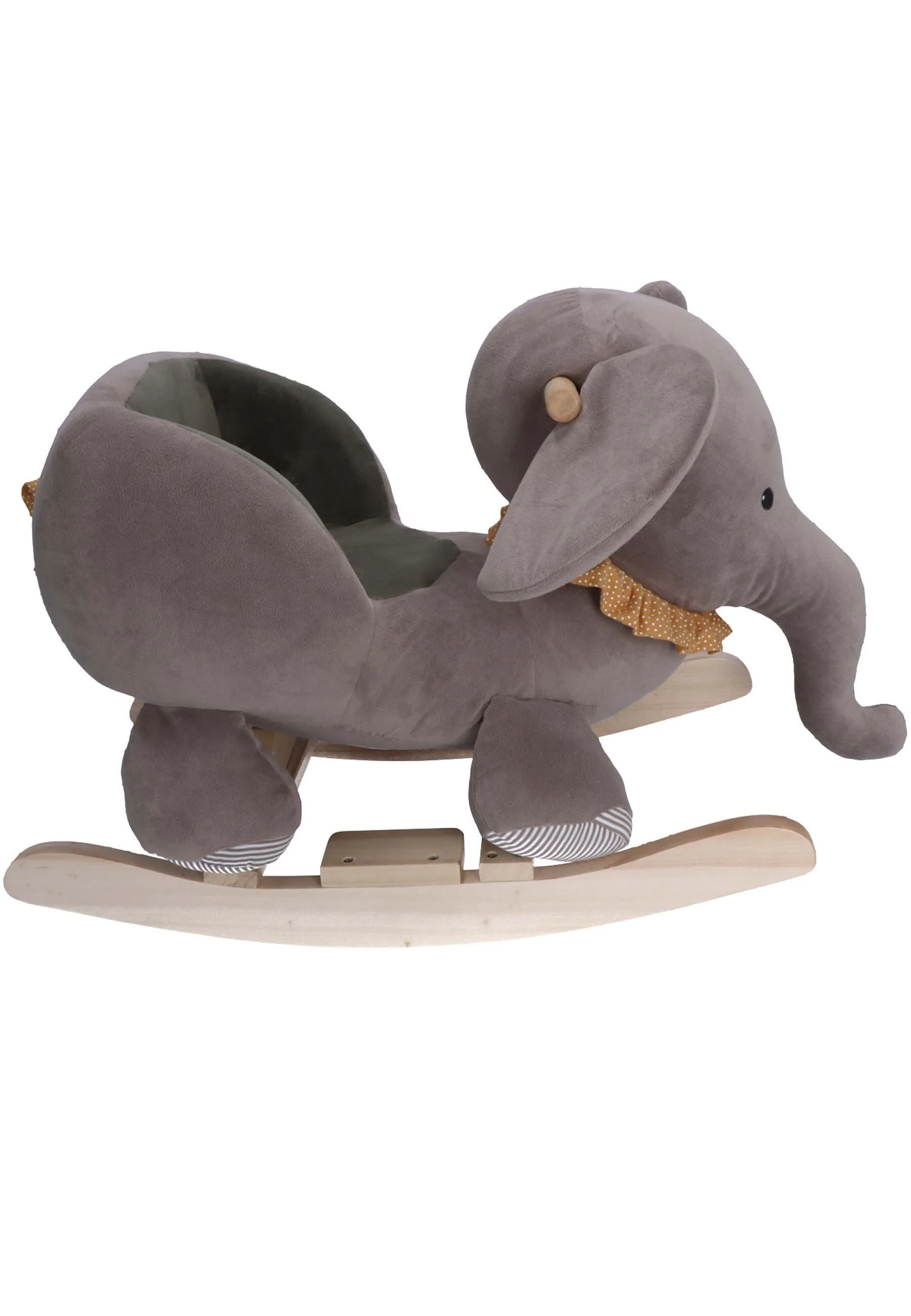 Schaukeltier Elefant Eddy in Grau und Rost