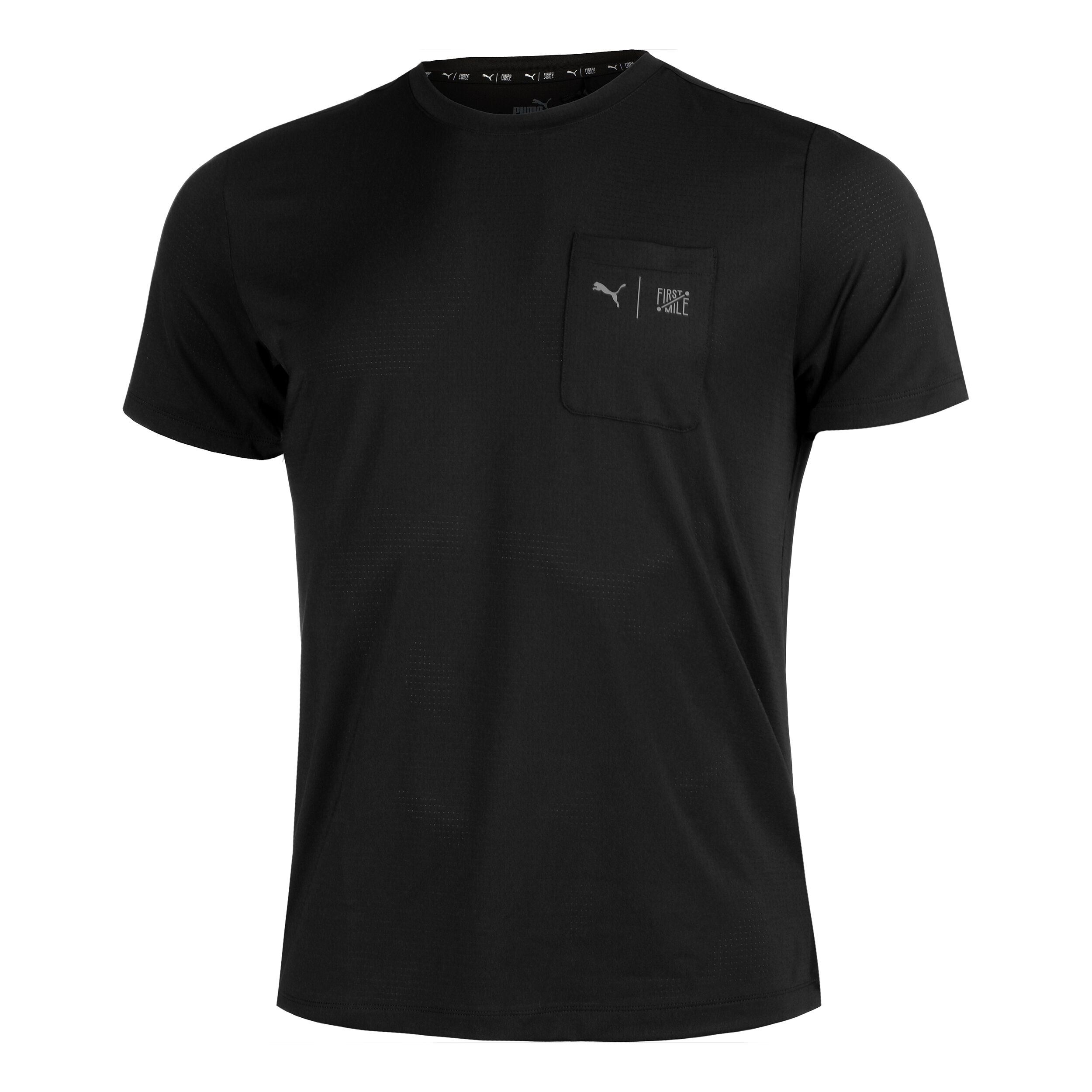First Mile Laufshirt Herren - Schwarz