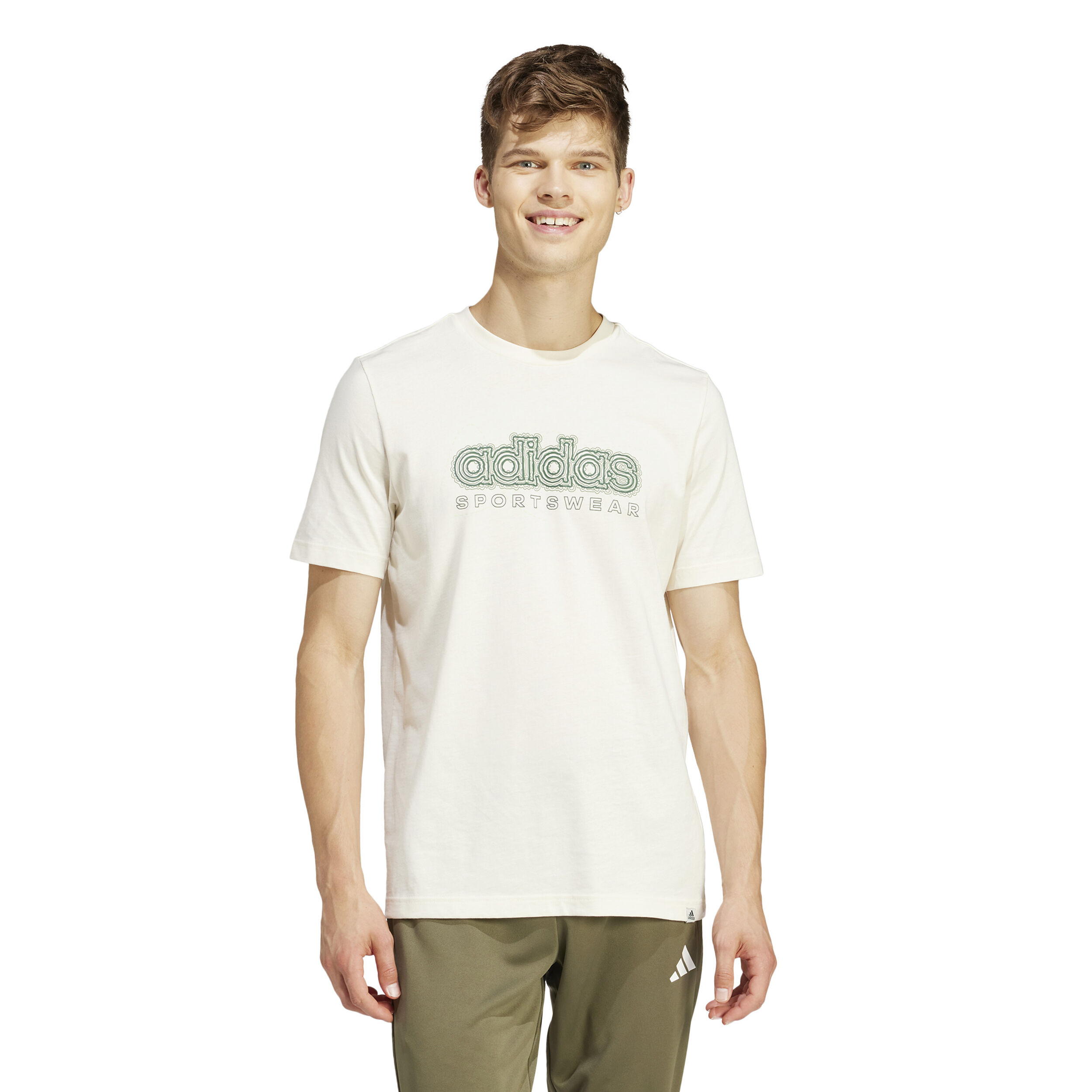 Growth SPW T-Shirt Herren - Weiß, Oliv
