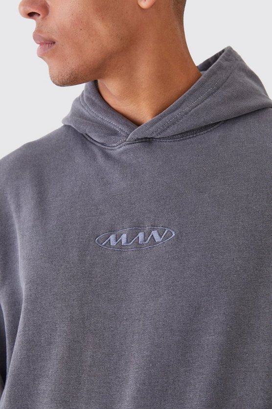 Bestickter Oversize Hoodie