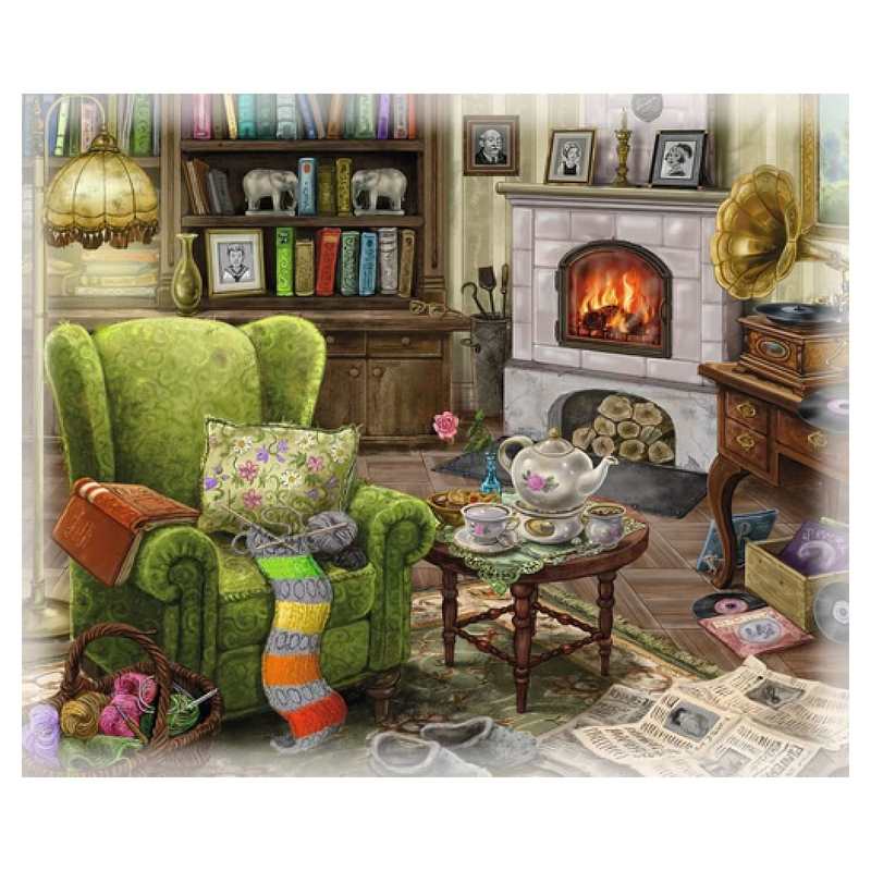 Puzzle escape Le salon du manoir 99 pièces