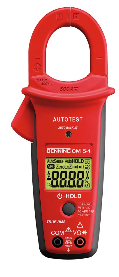 Multímetro Benning 044066 CM 5-1 Stroomtang TRUE RMS