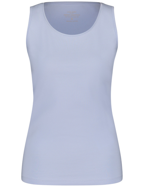 Basic Top aus nachhaltigem Baumwoll-Stretch