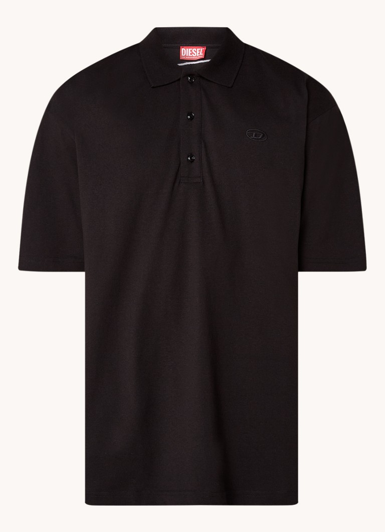 Diesel T-Vort-Megoval-D regular fit polo with logo embroidery
