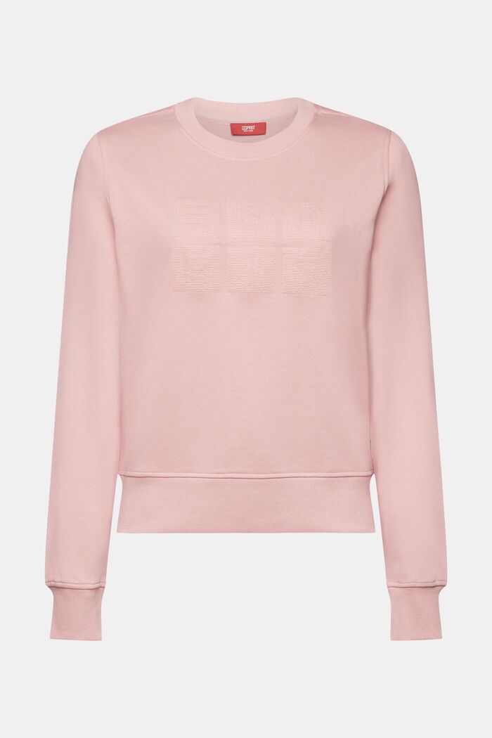 Logo-Sweatshirt mit Stickerei, Bio-Baumwolle