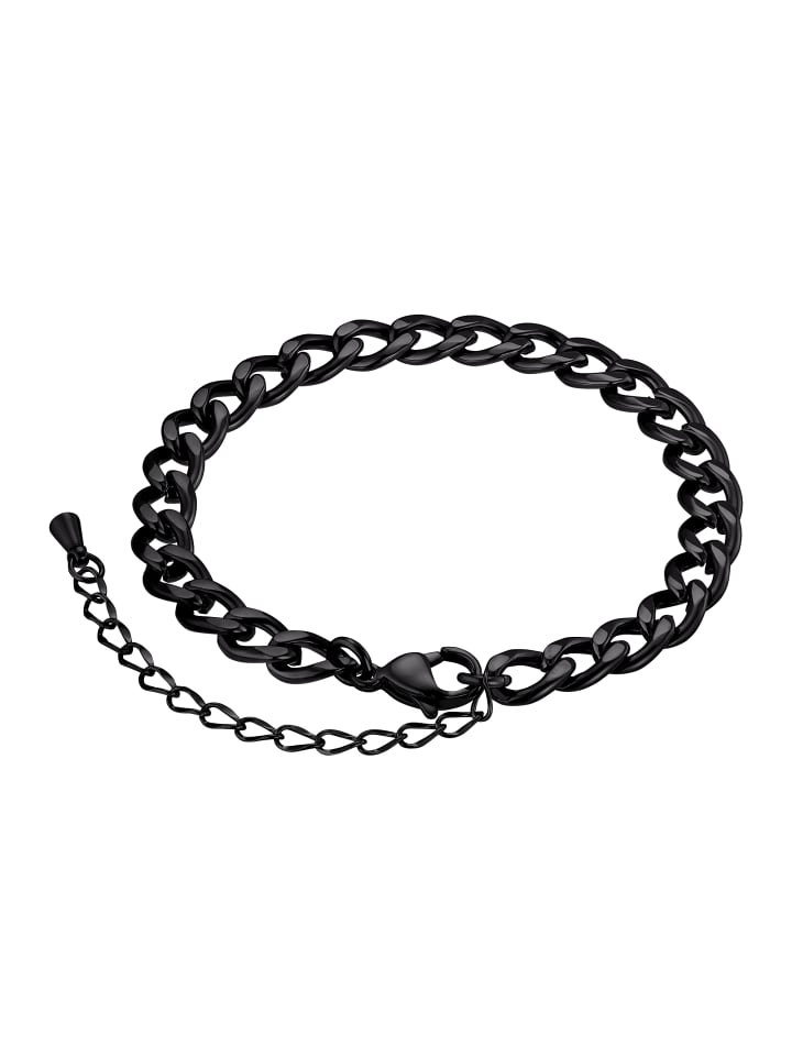 Steel_Art Gliederarmband Keanu schwarz farben in schwarz günstig kaufen onesize