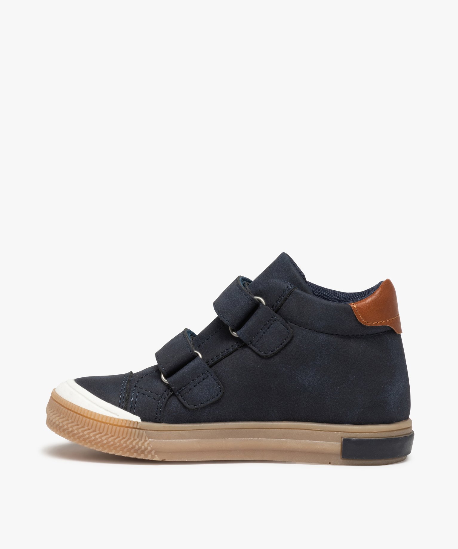 Baskets Garçon mid-cut à scratch style casual marine | GEMO