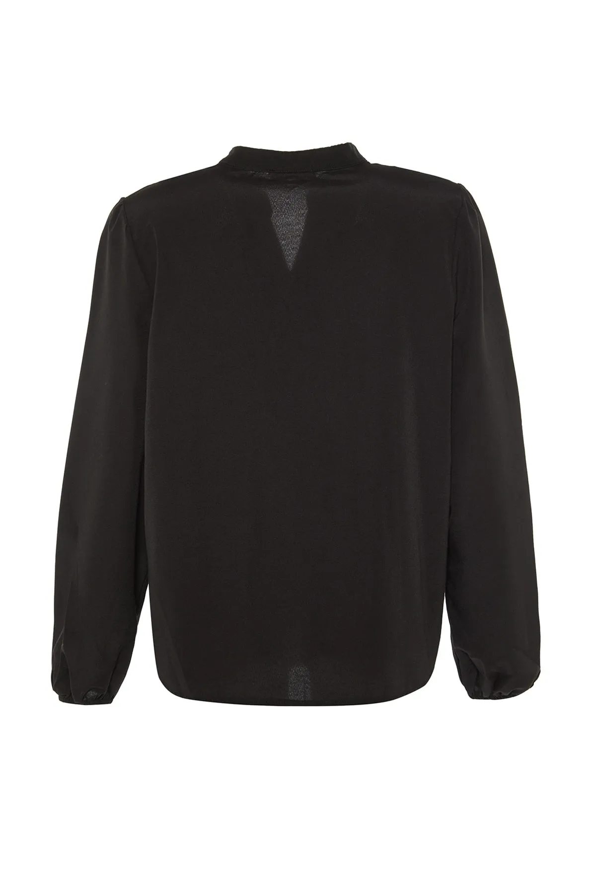 Trendyol Curve  Schwarzes Hemd mit Kragen