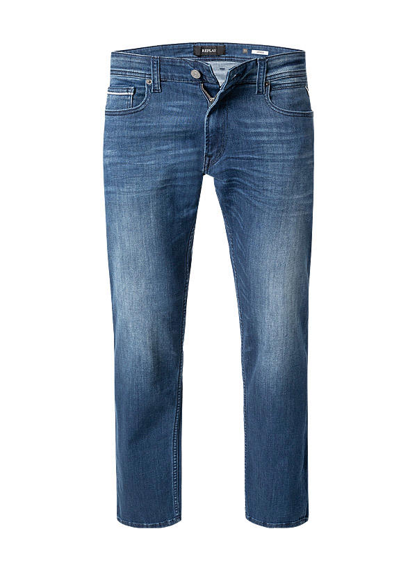 Replay, Jeans Grover, Straight Fit, Baumwoll-Stretch, dunkelblau