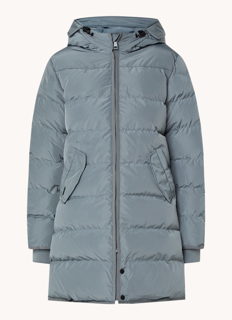 Airforce Jade padded jacket with hood and flap pockets