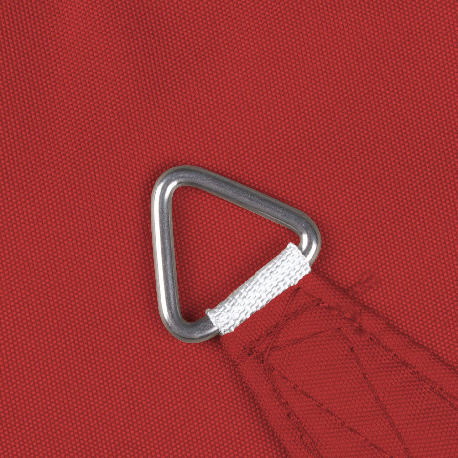 Windhager Sonnensegel Capri Dreieck, 3x3x3m, rot