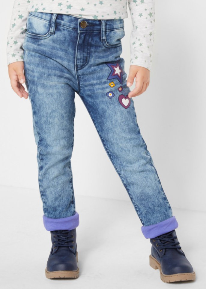 Mädchen Thermojeans mit Jerseyfutter