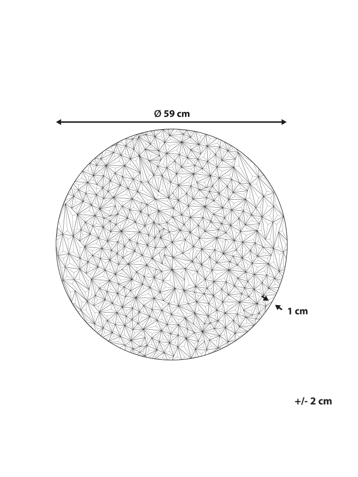 Beliani Wandobjekt MOSCAVIDE in Silber - (W) 60 x (H) 60 x (L) 1 cm günstig kaufen onesize