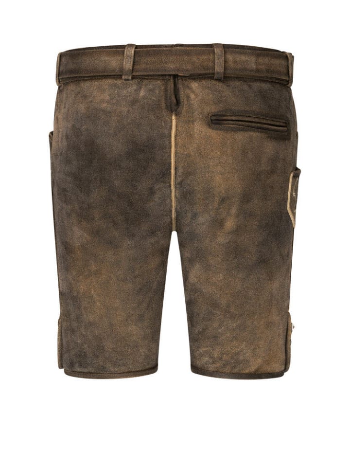 Nübler Lederhose kurz Konrad in Havana günstig kaufen