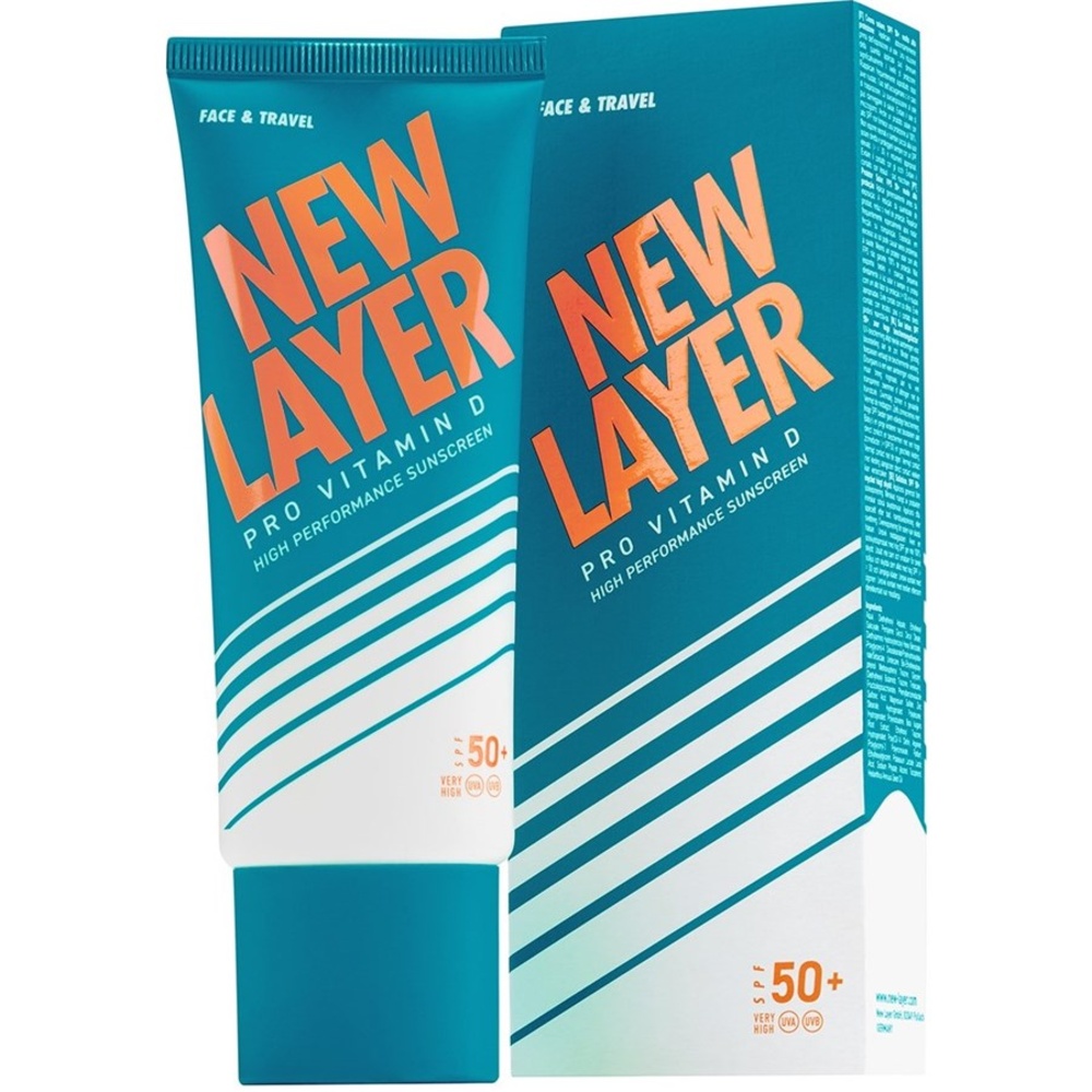 NEW LAYER High Performance Face & Travel Pro Vitamin D Sunscreen SPF 50+ Baume solaire