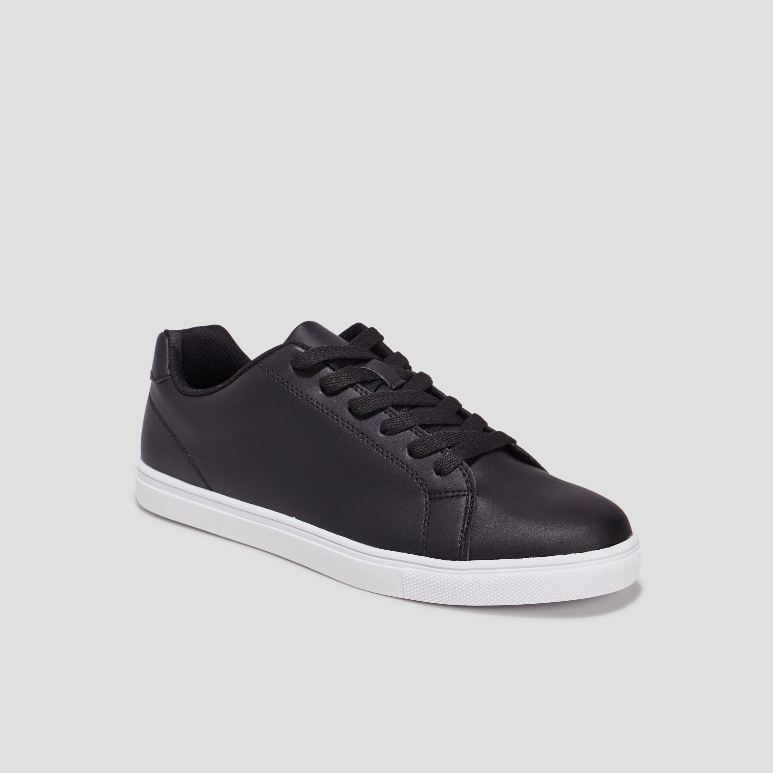 Baskets plates noir homme | La Halle