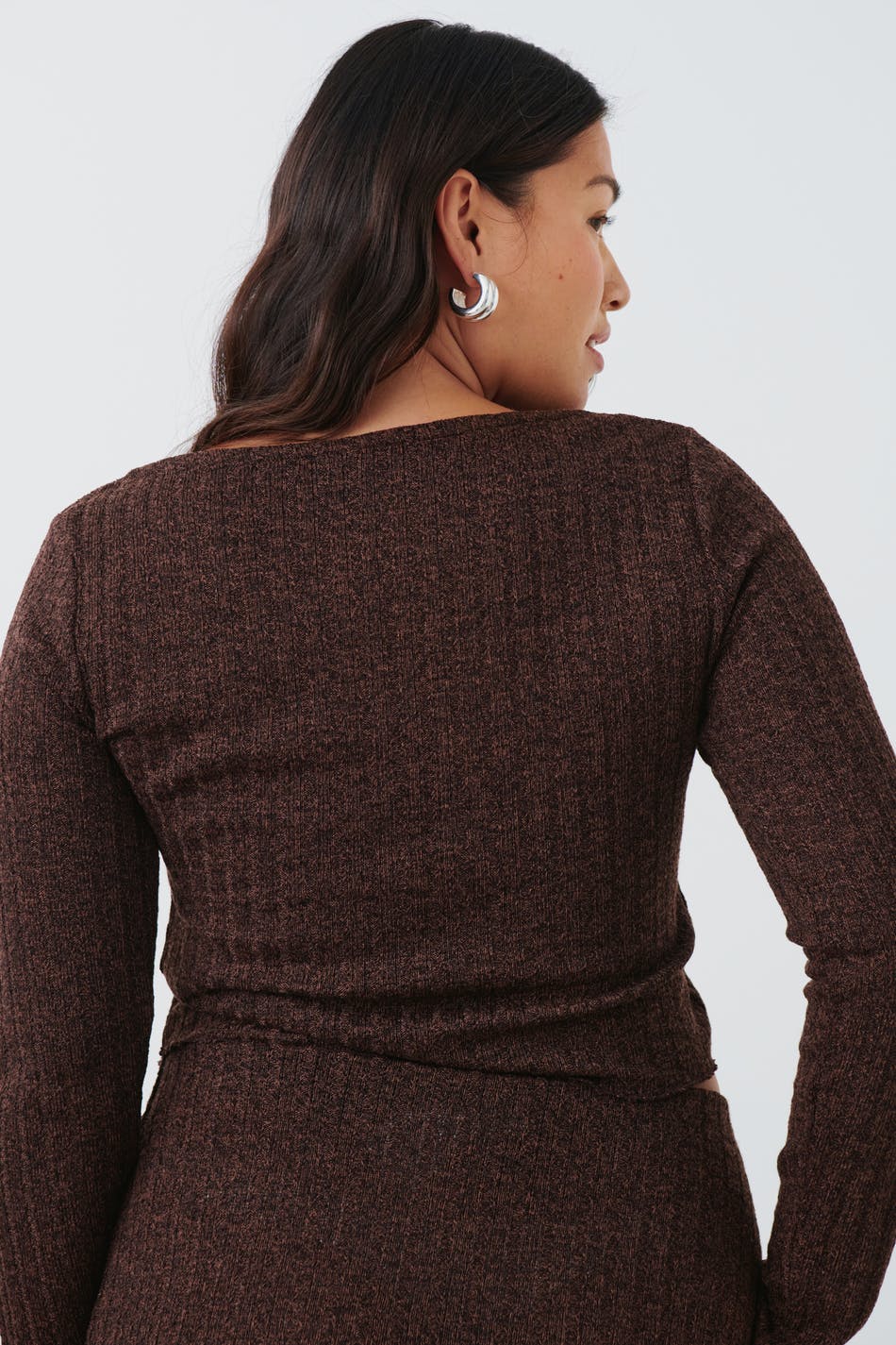 Rib long sleeve top