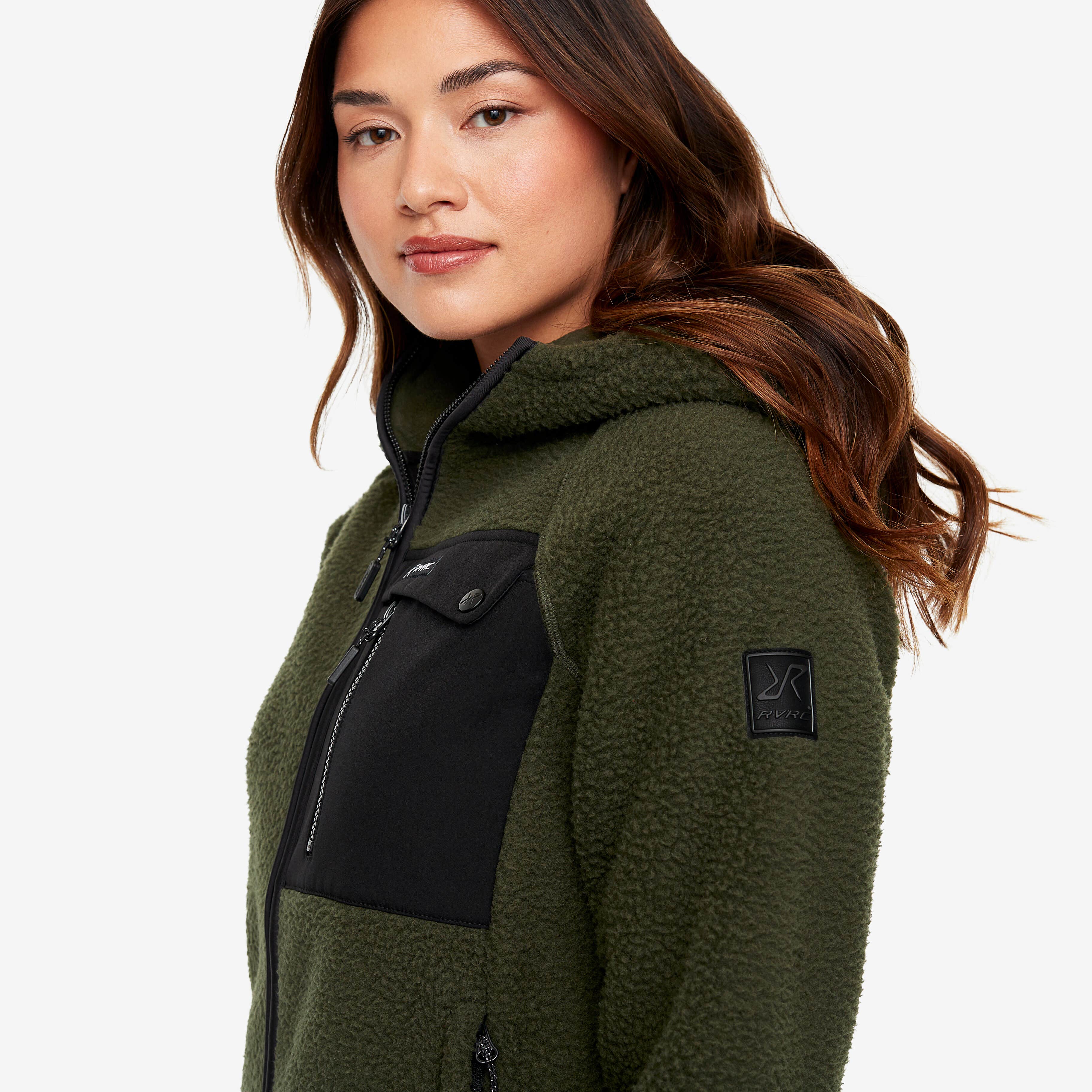 Sherpa Hoodie Femme Forest Night