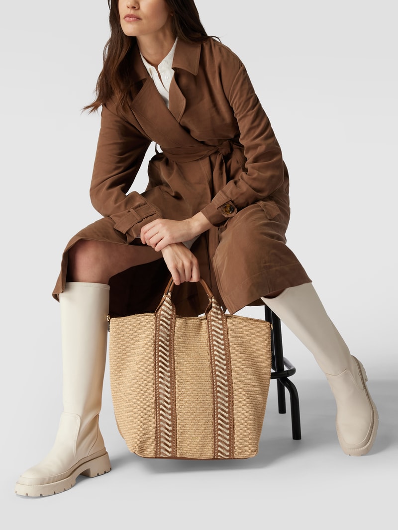 Shopper mit abnehmbarem Schulterriemen Modell 'Kaia' in beige