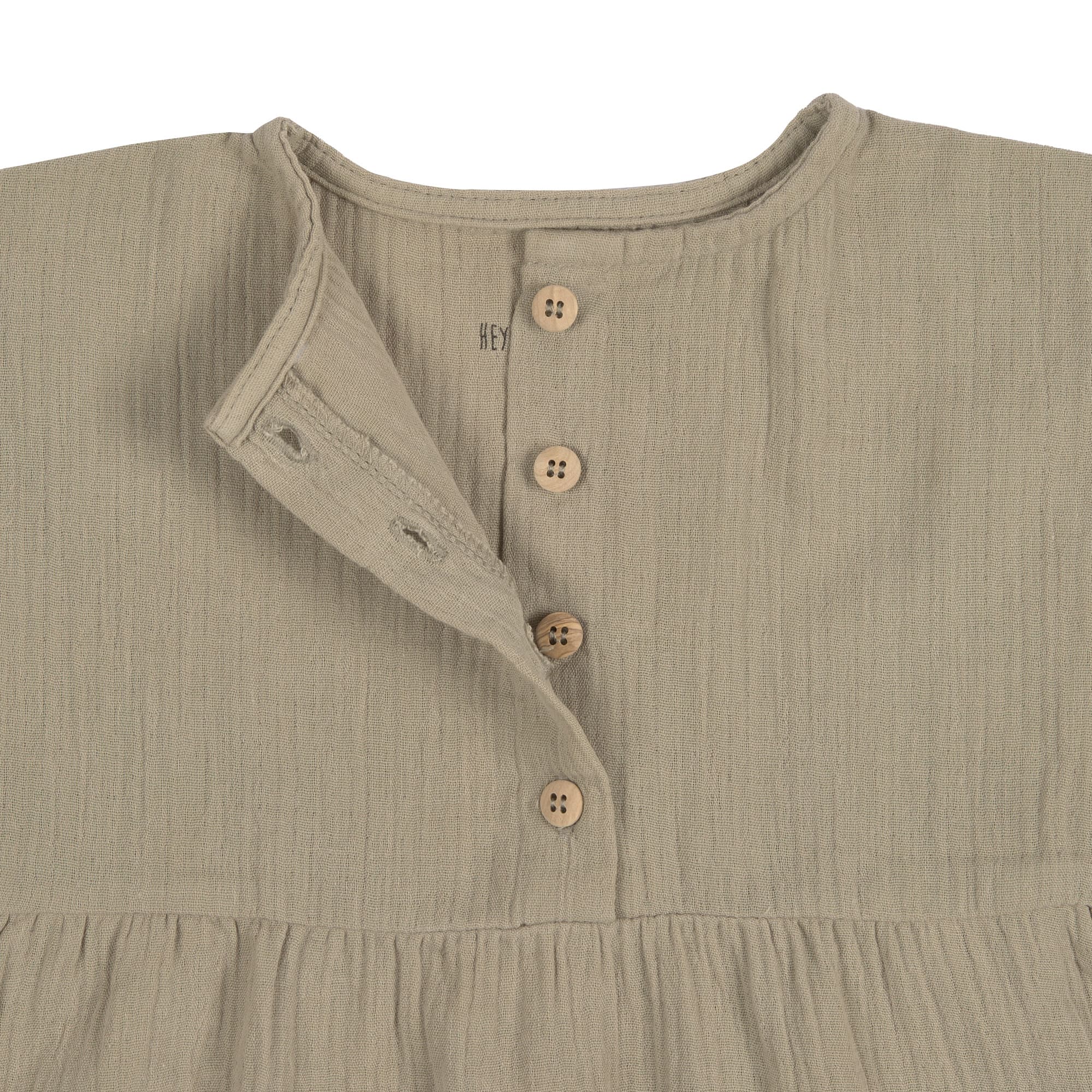 Kinderkleid - Bio Baumwolle, Oliv