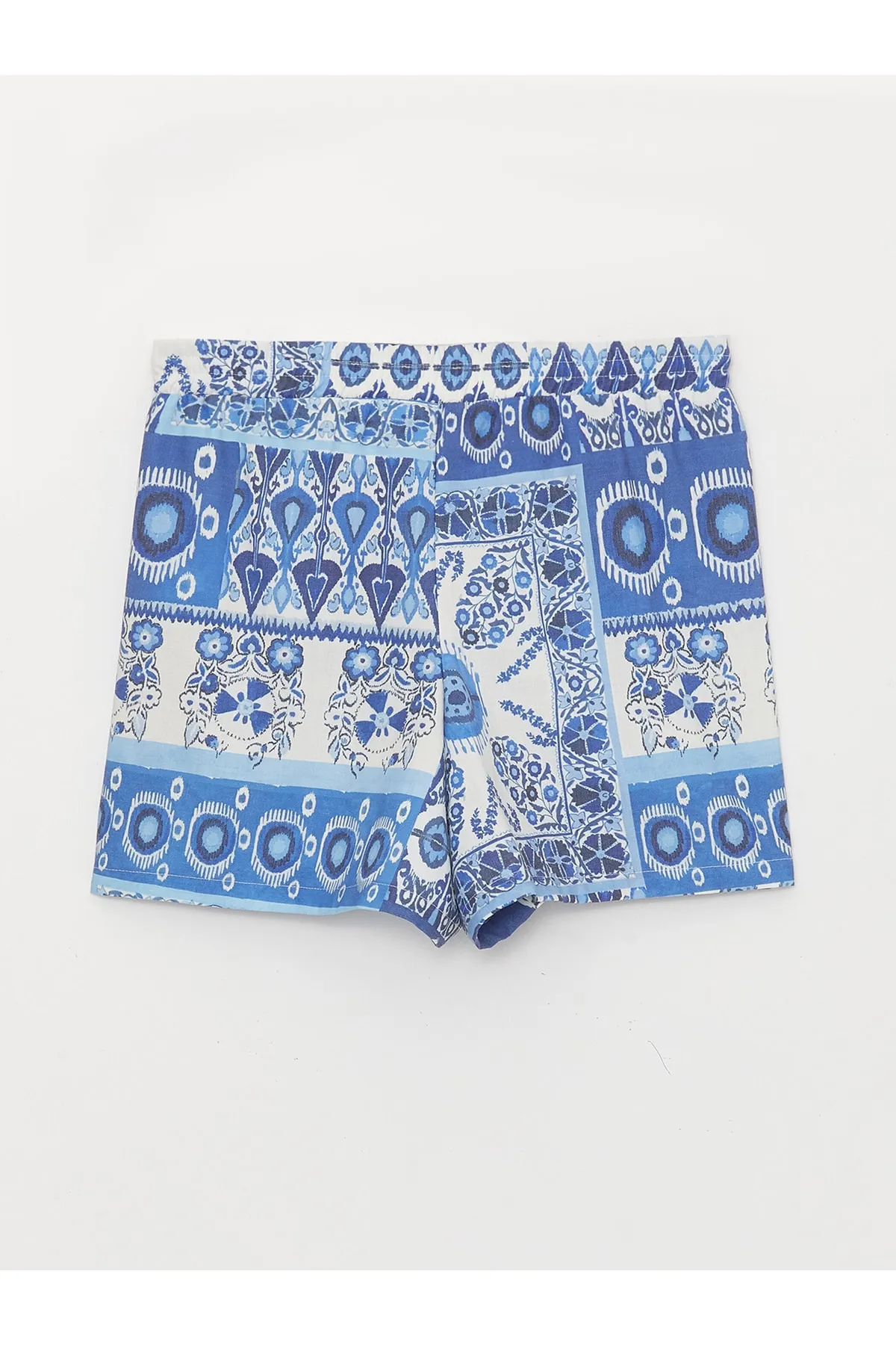 LC Waikiki  Lcw Lässige gemusterte Shorts für Damen mit elastischer Taille