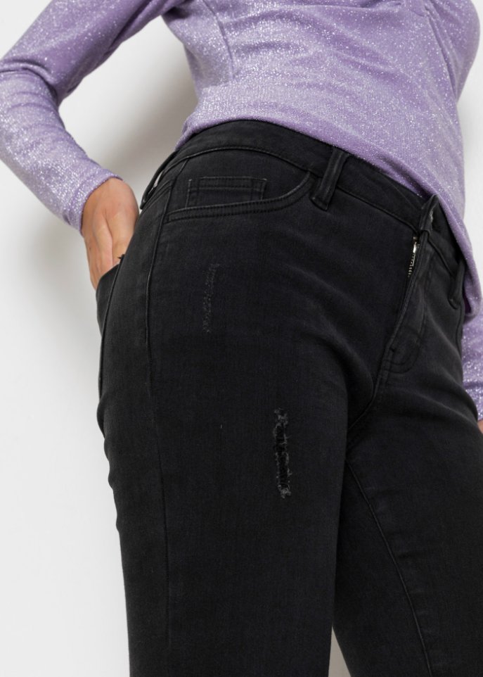 Skinny-Jeans mit Reißverschluss