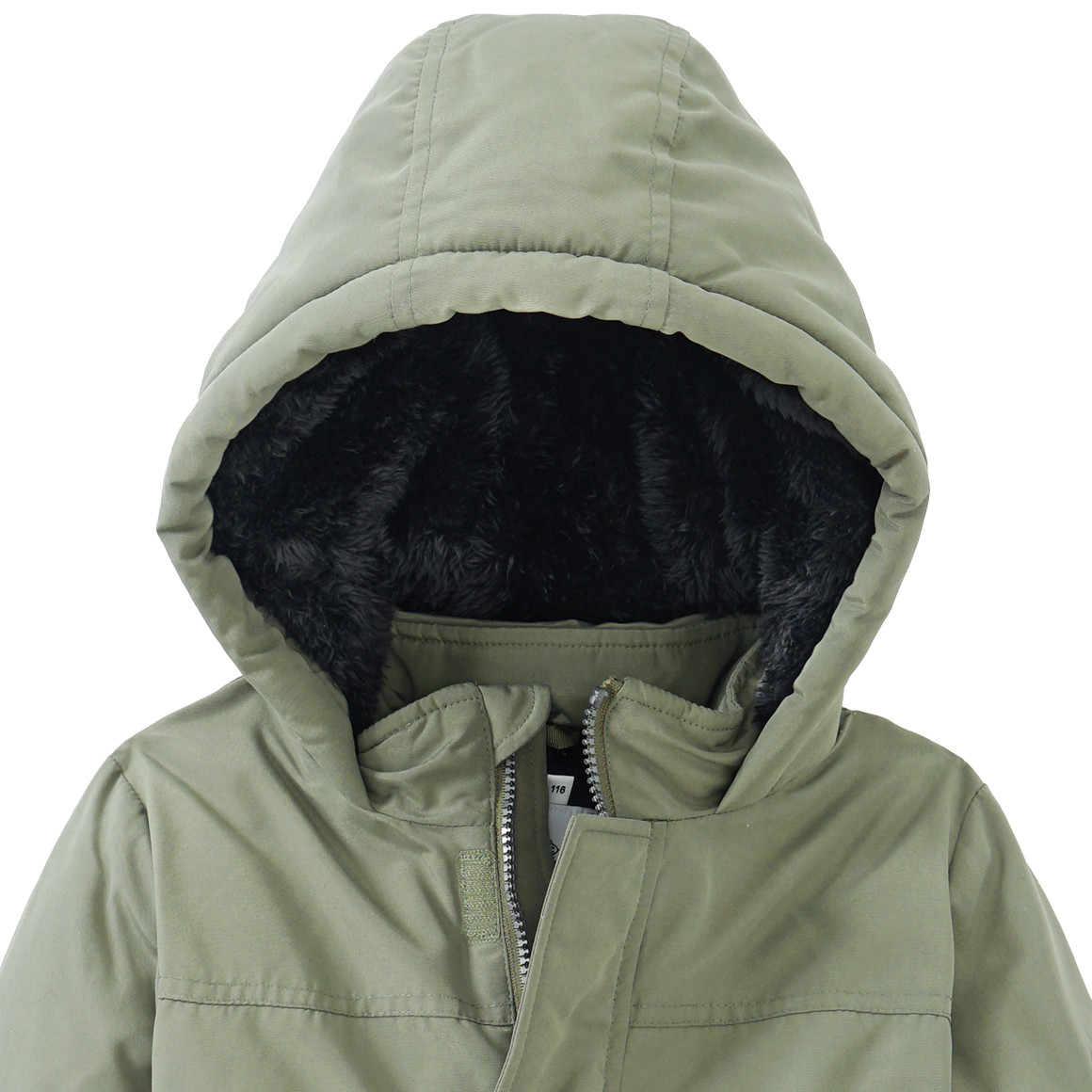 Jungen Parka mit Teddyplüsch
