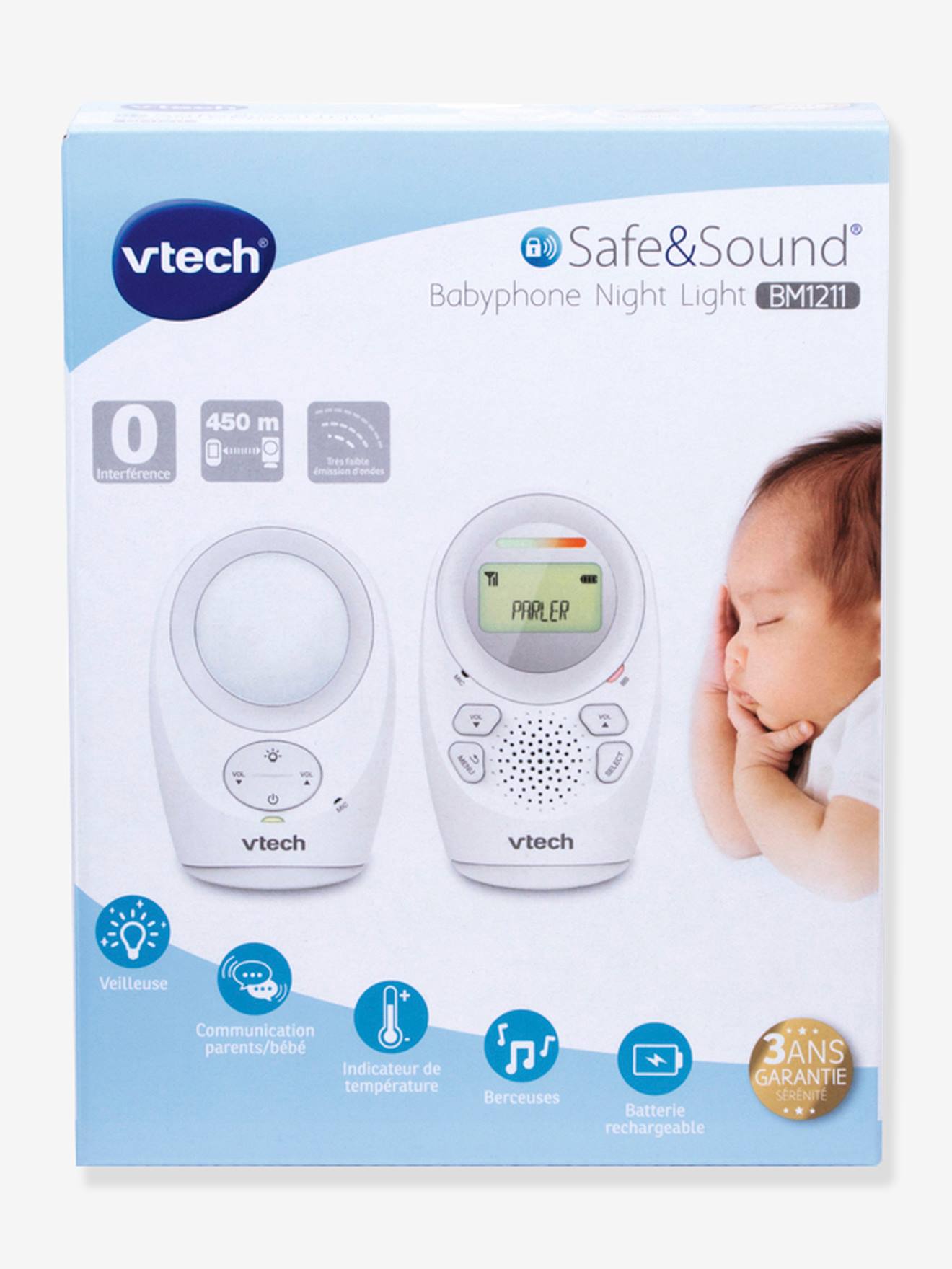 Babyphone Night Light BM1211 VTECH blanc